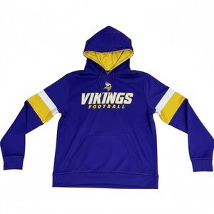 Minnesota Vikings Hoodie Mens Large Purple NFL Football Nike On Field Sweatshirt